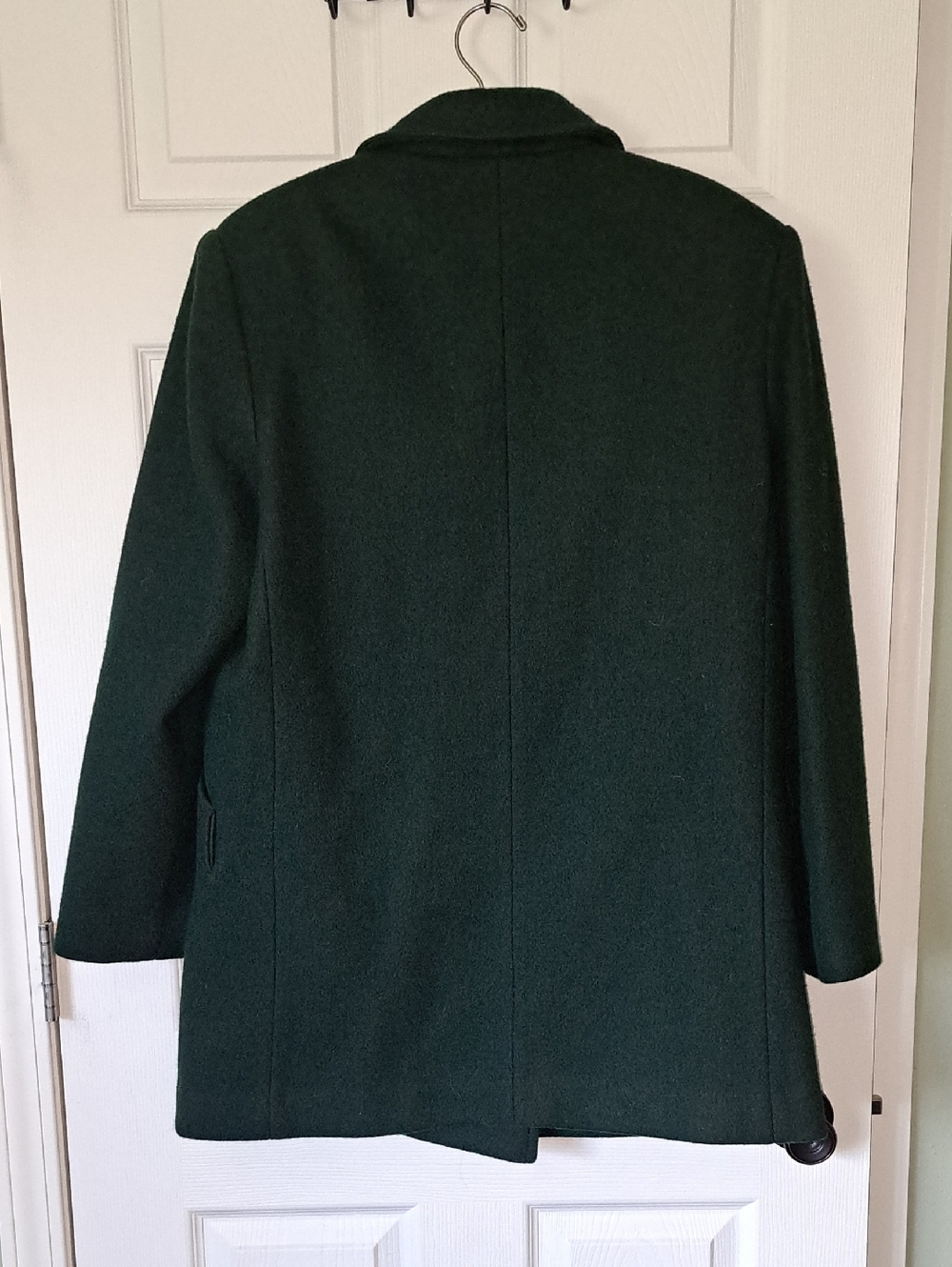 Vintage Wool Spencer Douglas Hunter Green Double Breasted Blazer Jacket Coat - Picture 6 of 11